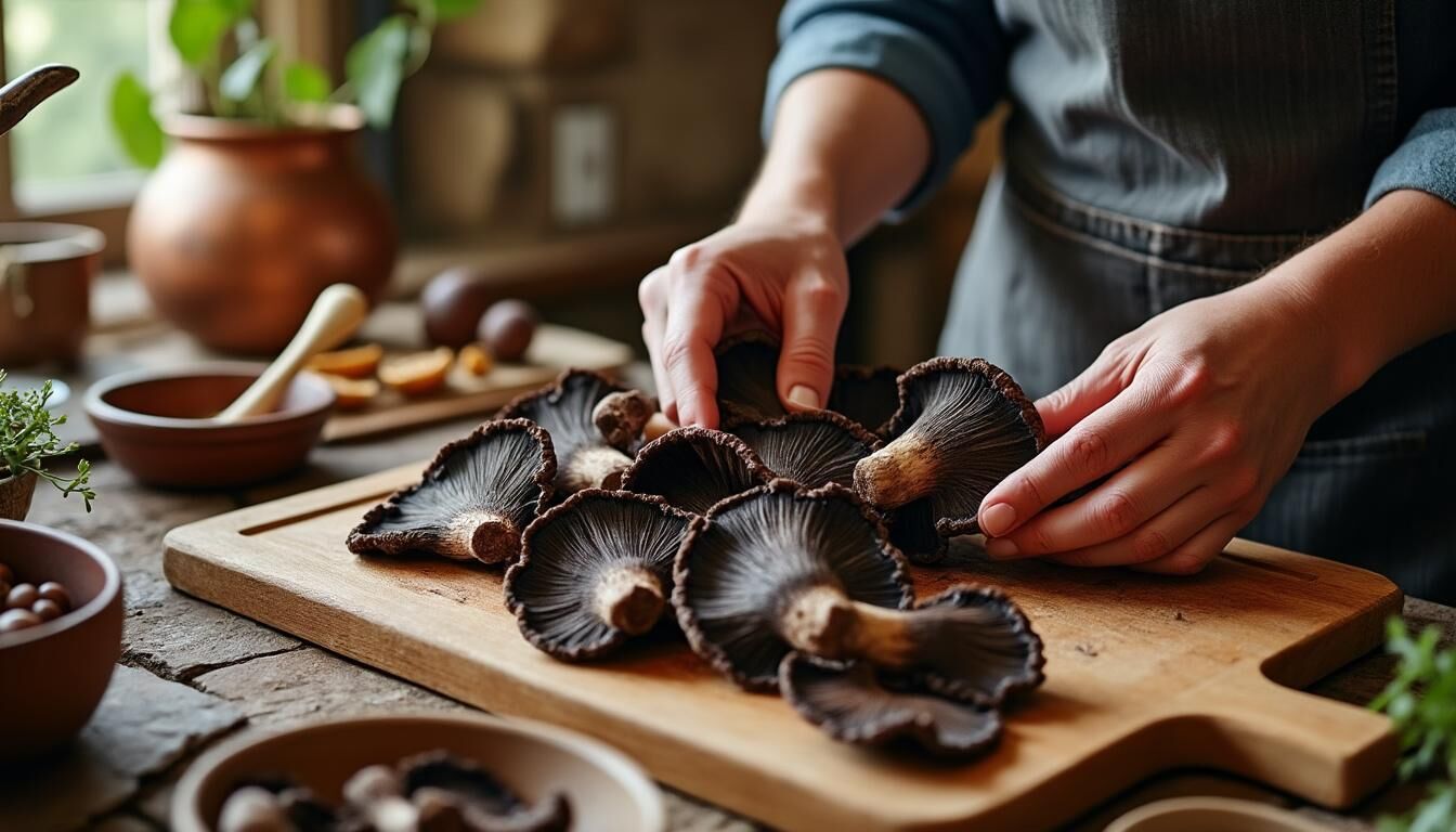 Découvrez comment cuisiner les trompettes de la mort, ces champignons aux saveurs uniques. Apprenez des recettes faciles et savoureuses pour sublimer leur goût délicat et les intégrer dans vos plats. Que vous soyez un chef amateur ou un passionné de cuisine, laissez-vous guider vers une expérience culinaire inoubliable.
