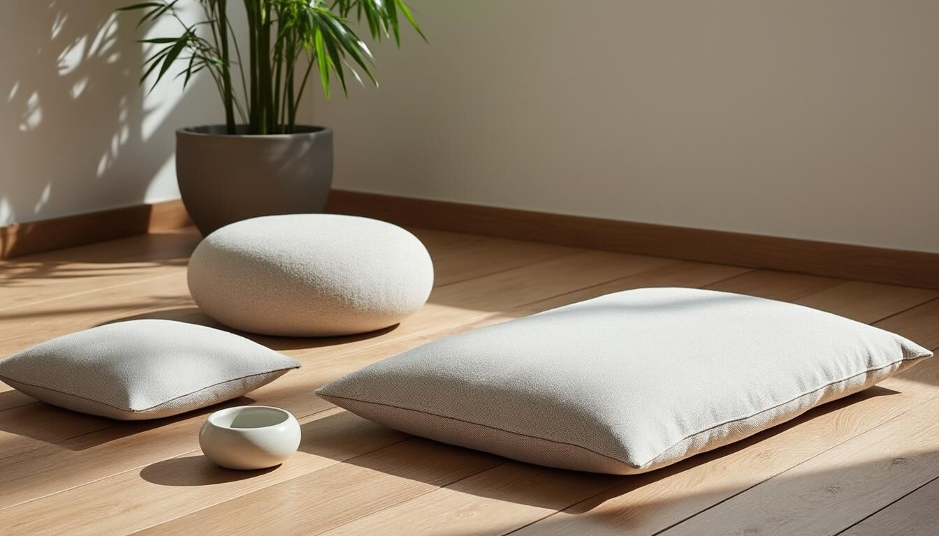 Découvrez notre sélection de coussins de méditation, zafus et accessoires de yoga. Offrez à votre pratique un confort optimal et une véritable sérénité. Parfaits pour les débutants comme pour les yogis avancés, nos produits allient qualité et design.
